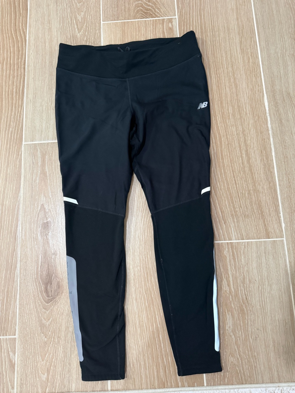 New Balance Heat Women's Fleece Lined Athletic Black Pants Size Lg Zipper Pocket